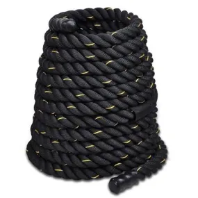 1.5"x40' Poly Undulation Battling Workout Rope Black