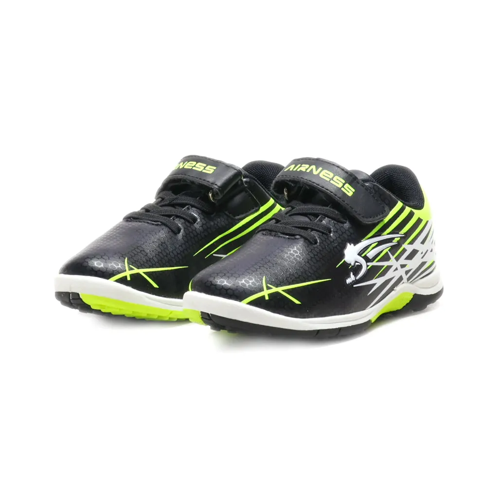 Airness Sport Shoes Leather Black Colour For Kids