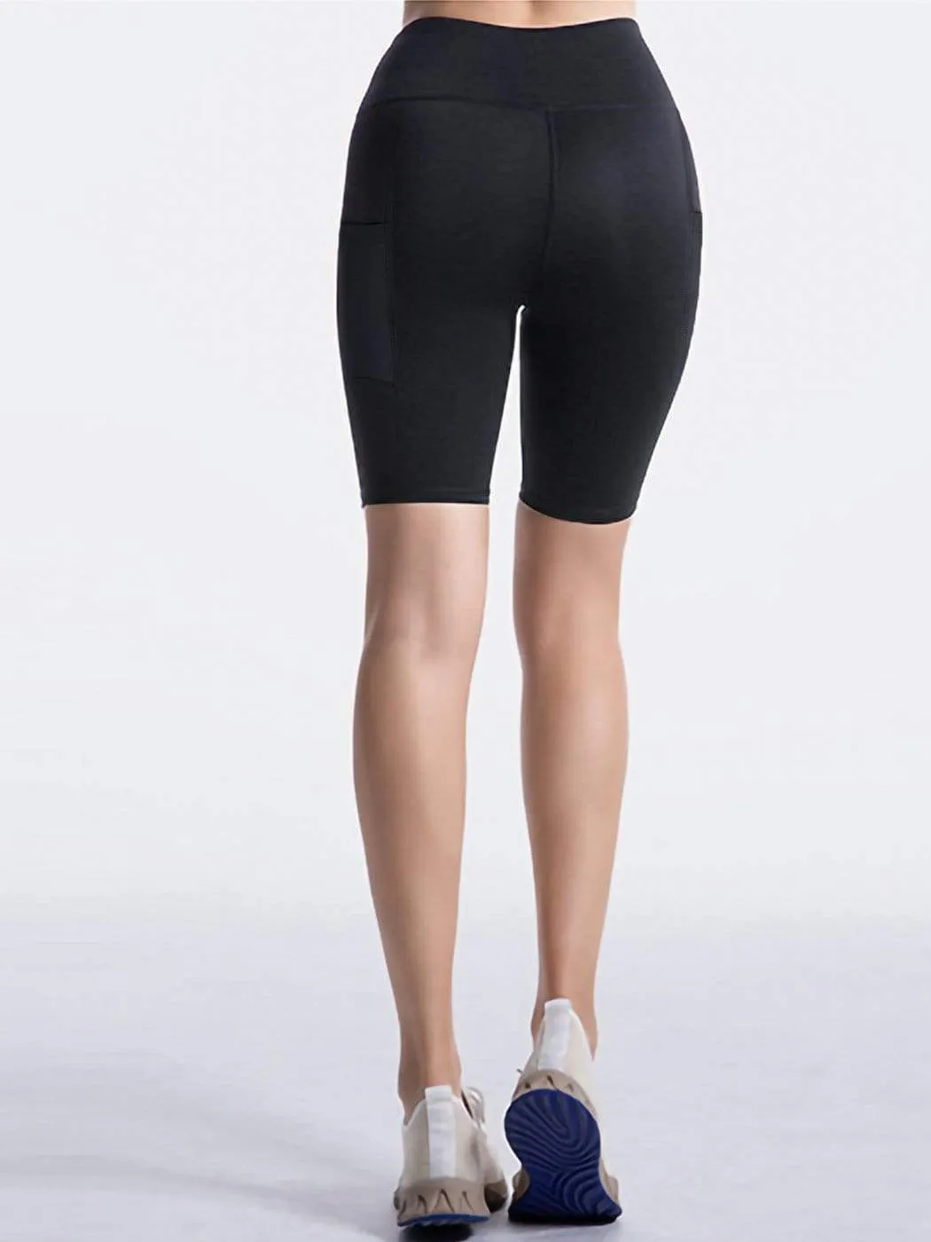 Athletic Bike Shorts High Waist Elastic Workout Yoga Running Exercise Gym