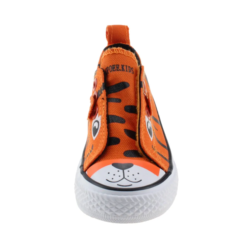 Baby Boy's Girl's Canvas Cartoon Shoes Lace Up Sneaker