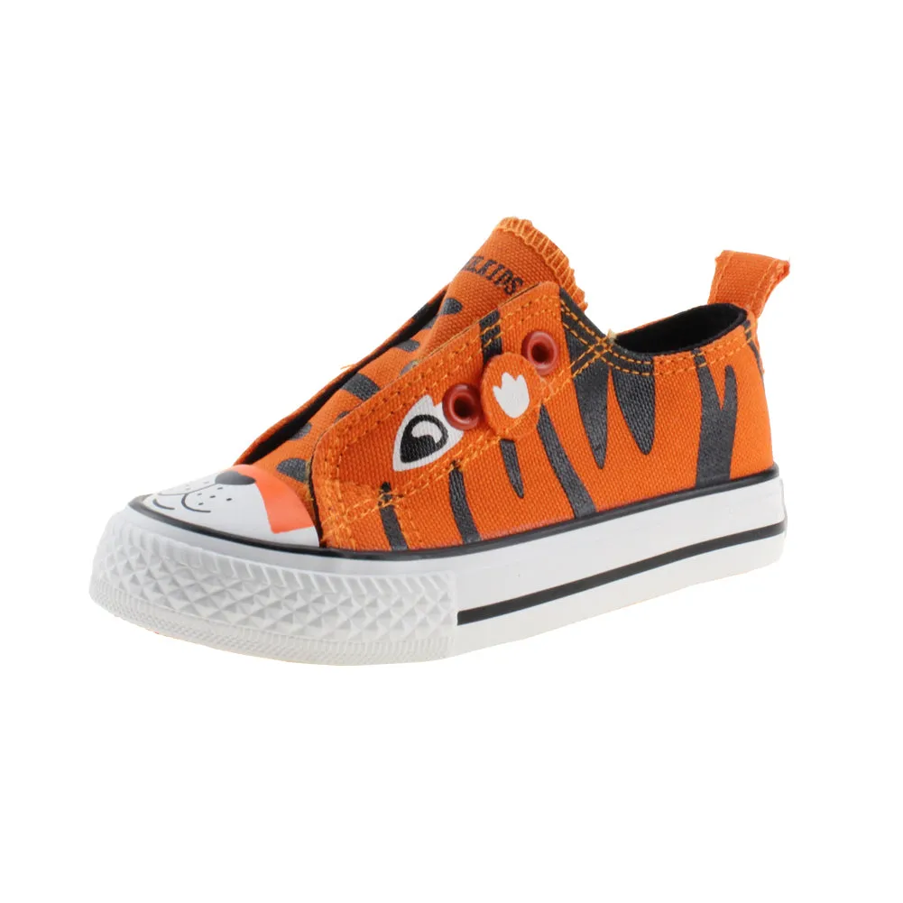 Baby Boy's Girl's Canvas Cartoon Shoes Lace Up Sneaker