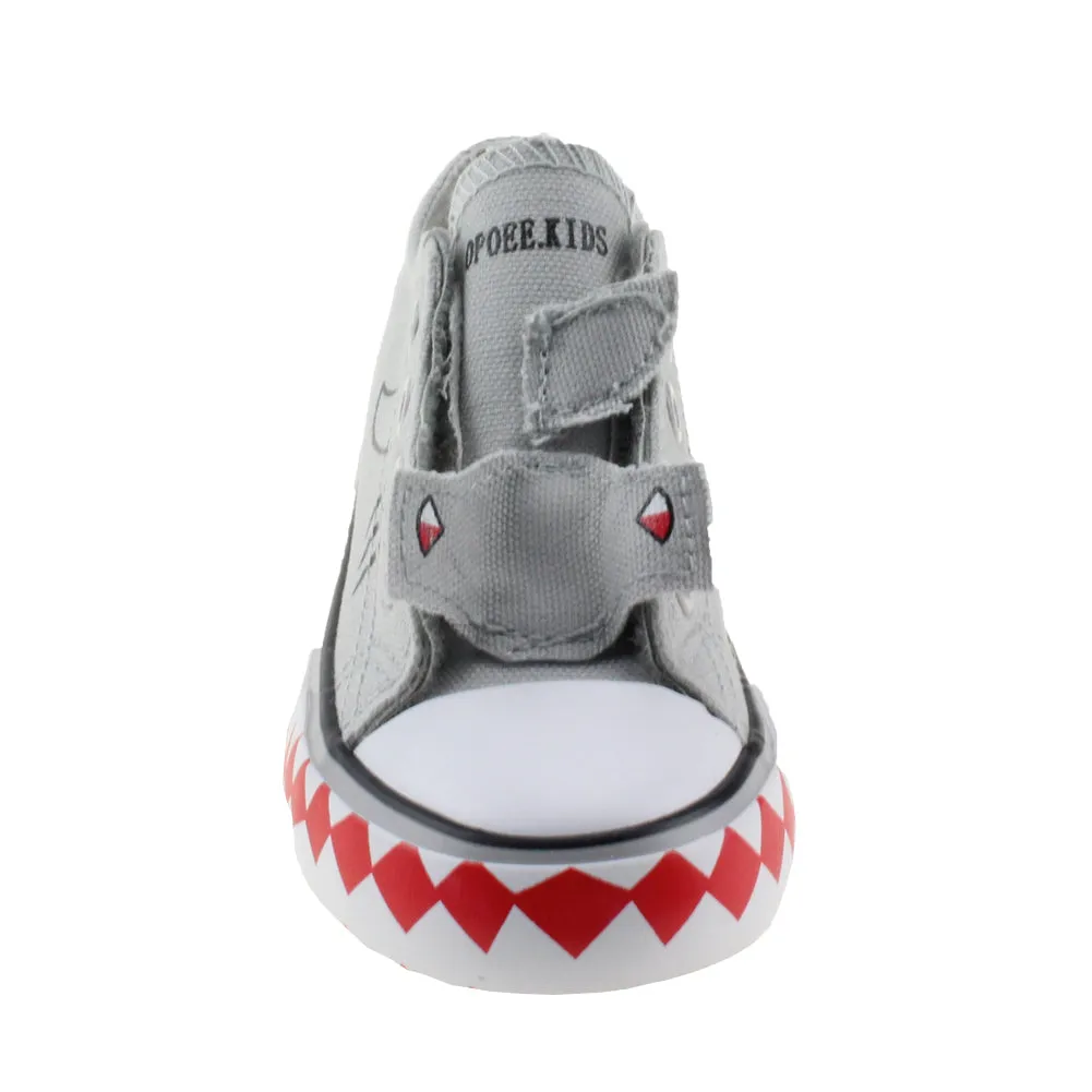 Baby Boy's Girl's Canvas Cartoon Shoes Lace Up Sneaker