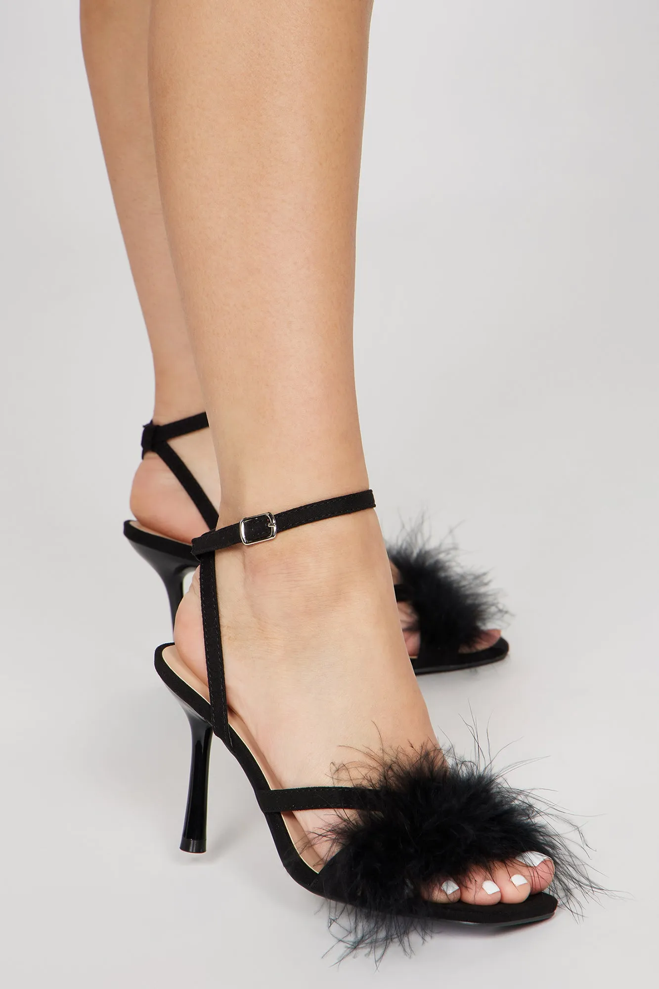 Be Noticed Heeled Sandals - Black