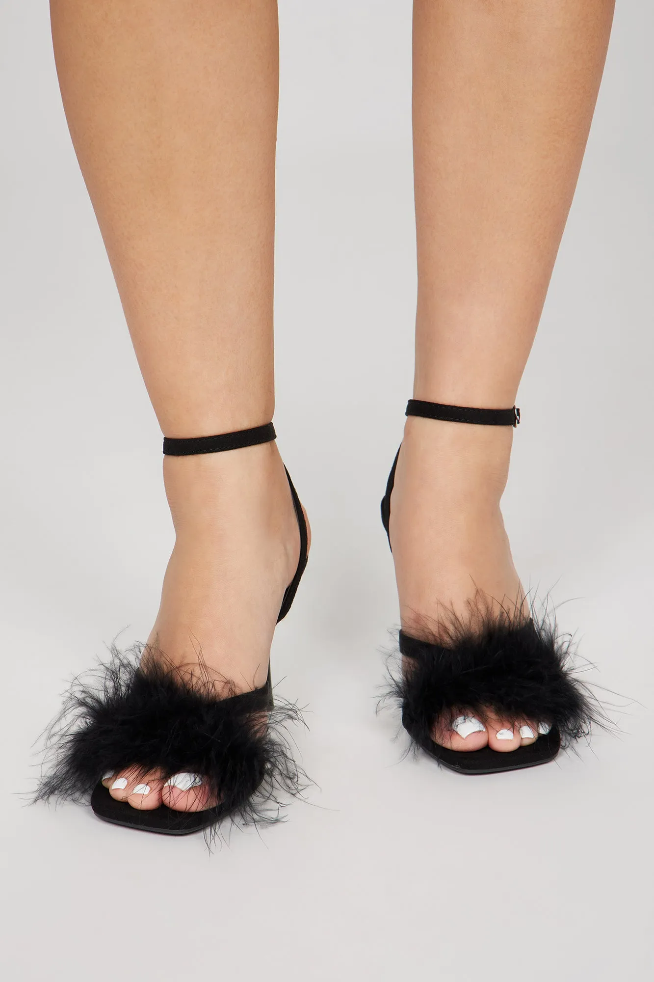 Be Noticed Heeled Sandals - Black