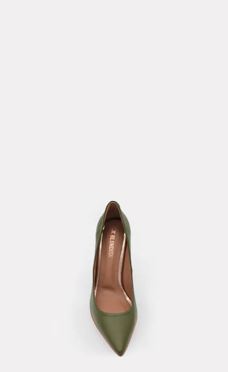 Blondish Helena Maria Green Stiletto Pumps for Women