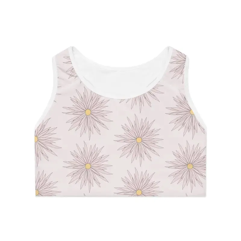 Blossom Into Fitness Soft Pink Sports Bra