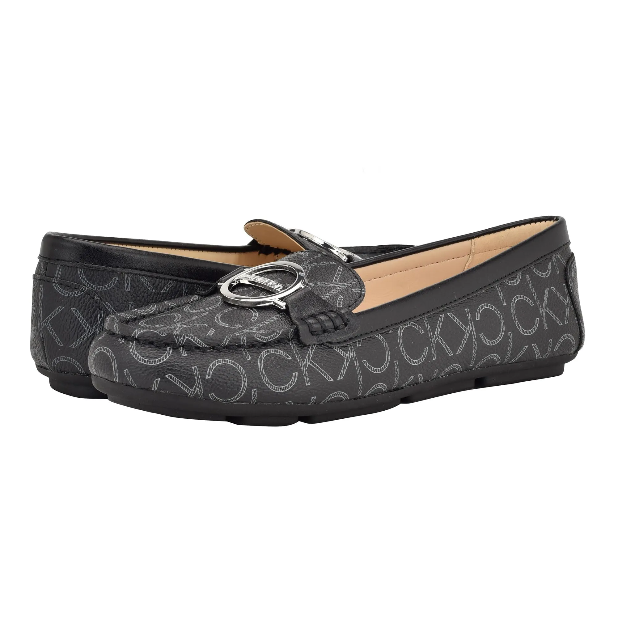 Calvin Klein Women's Layne Loafer, Black 002, 9.5
