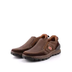 camel active Leather Classic Slip On Shoes Men Brown ASHFORD 852406-RS1-3