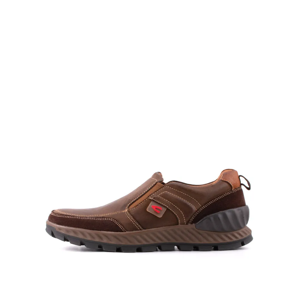 camel active Leather Classic Slip On Shoes Men Brown ASHFORD 852406-RS1-3