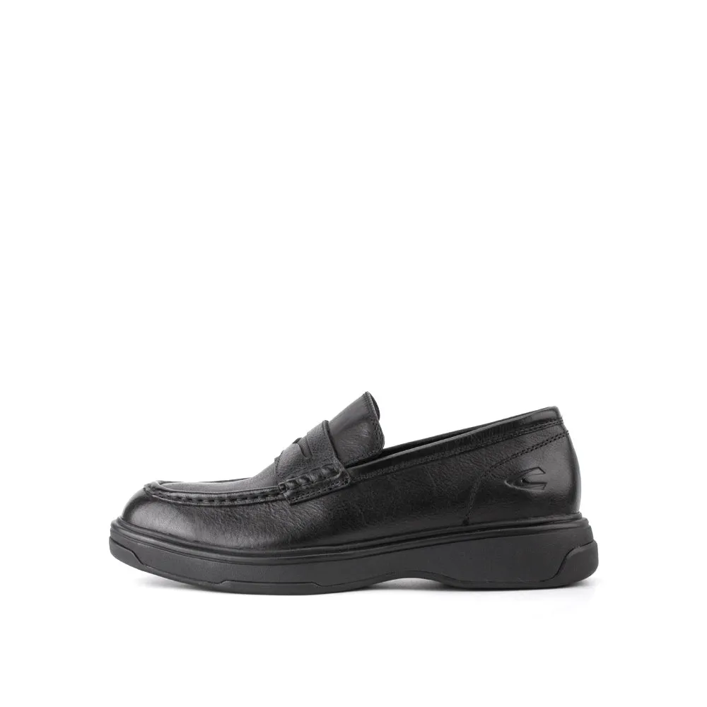 camel active Platform Heel Slip On Shoes Men Black CLIFTON 802401-TM1SV-1-Black