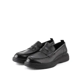 camel active Platform Heel Slip On Shoes Men Black CLIFTON 802401-TM1SV-1-Black