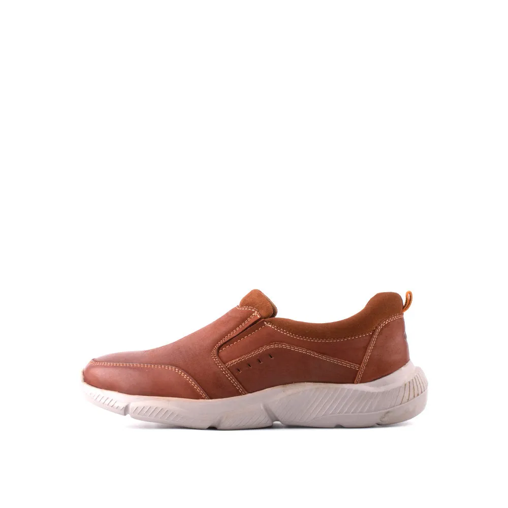 camel active Suede Leather Slip On Shoes Men Dark Tan ALTO 852410-AA1-82