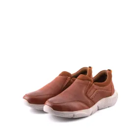 camel active Suede Leather Slip On Shoes Men Dark Tan ALTO 852410-AA1-82