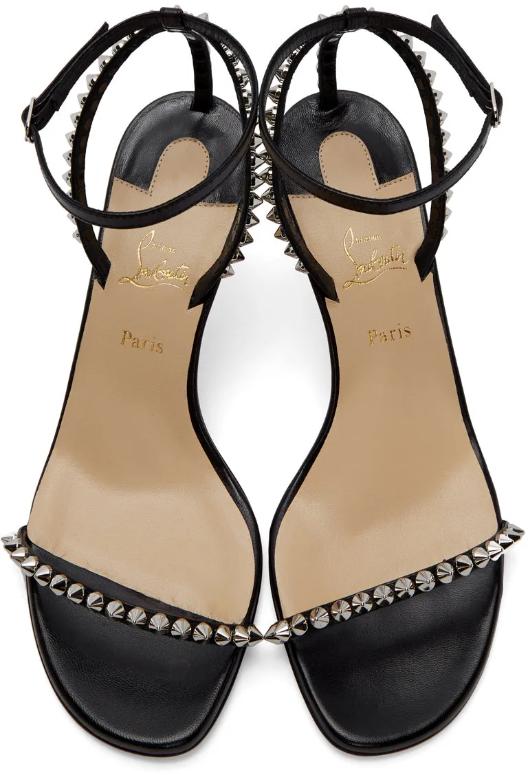 Christian Louboutin Black So Me Studded Heeled Sandals