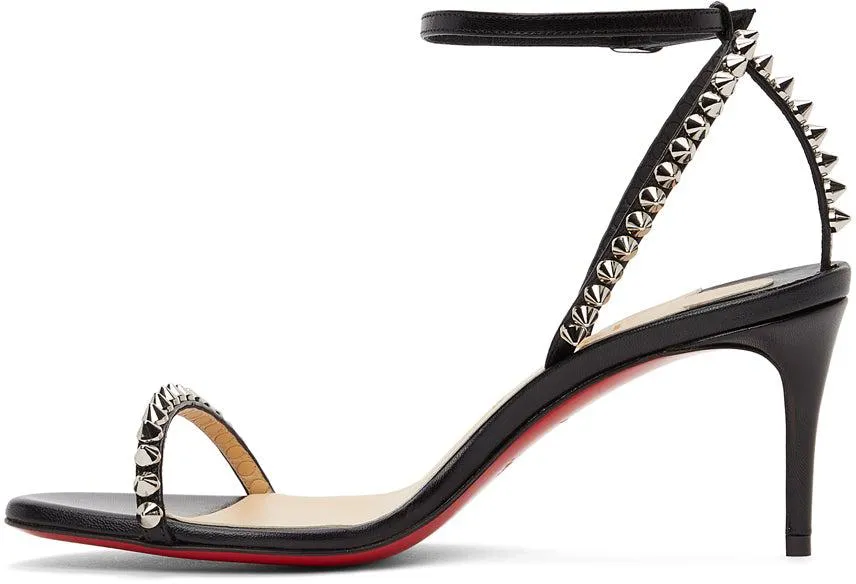 Christian Louboutin Black Studded So Me Heeled Sandals
