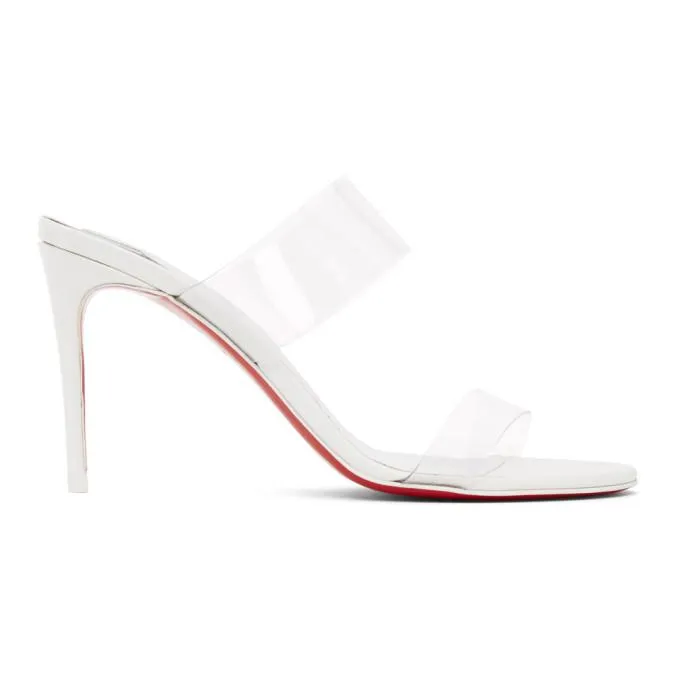 Christian Louboutin White Just Nothing 85 Heeled Sandals