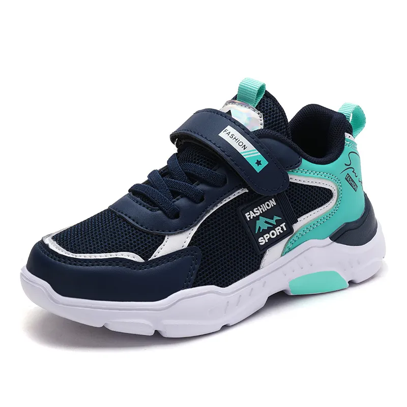 Color Blocking Breathable Velcro Sneakers