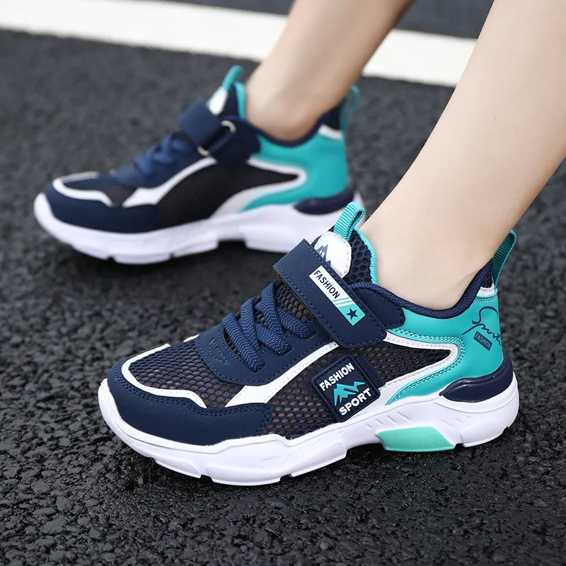 Color Blocking Breathable Velcro Sneakers