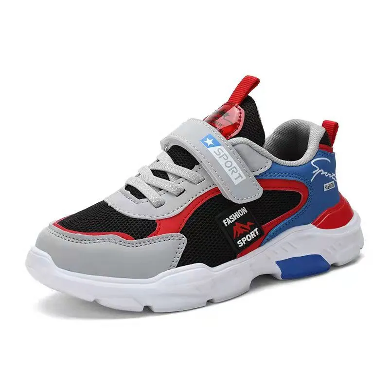 Color Blocking Breathable Velcro Sneakers