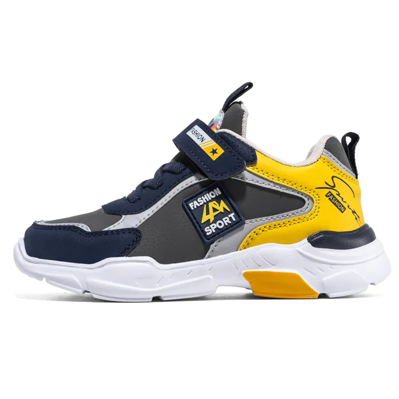 Color Blocking Breathable Velcro Sneakers