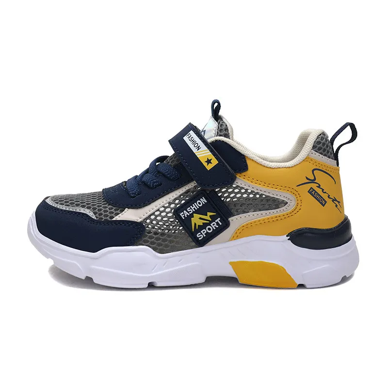 Color Blocking Breathable Velcro Sneakers