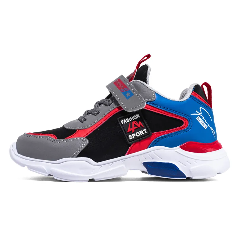 Color Blocking Breathable Velcro Sneakers