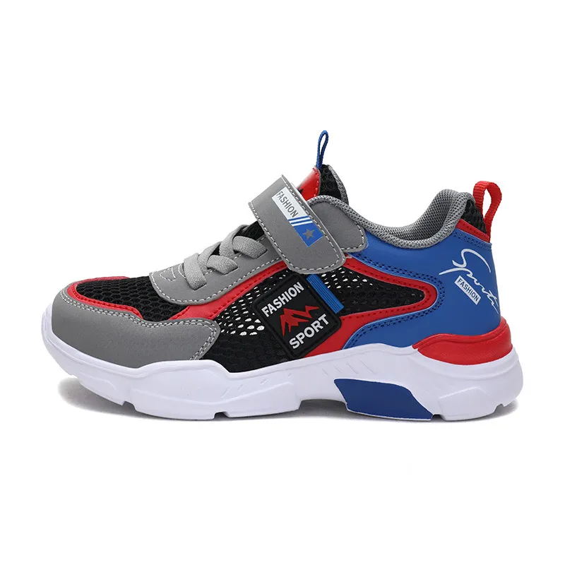 Color Blocking Breathable Velcro Sneakers