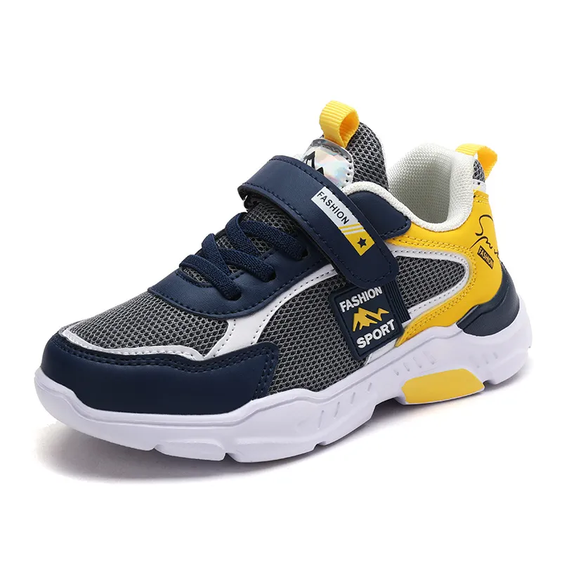 Color Blocking Breathable Velcro Sneakers