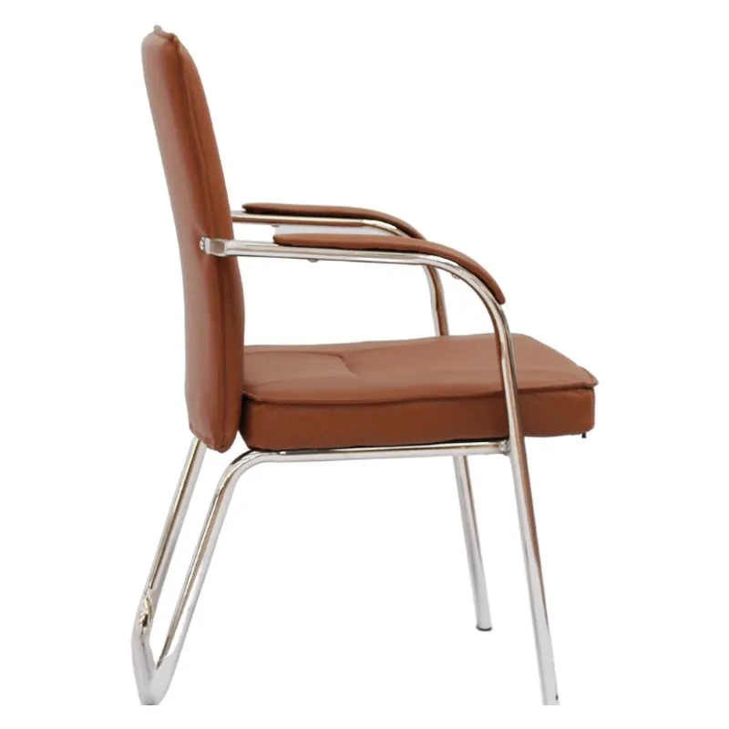 Comfortable High-Back Leather Office Chair 2001 Brown
