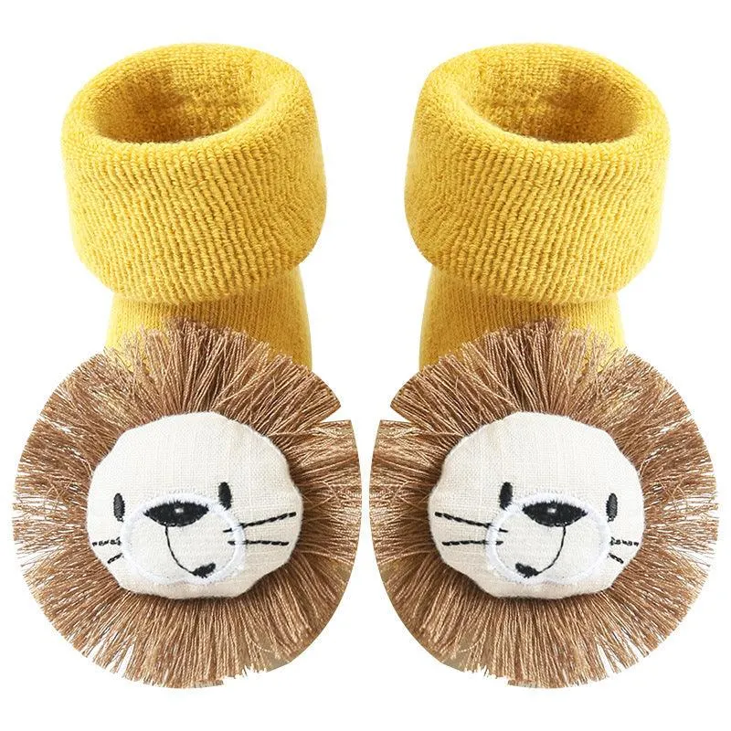 Cotton Baby Socks Girls Boys Rubber Anti Slip Floor Cartoon Kids Toddlers