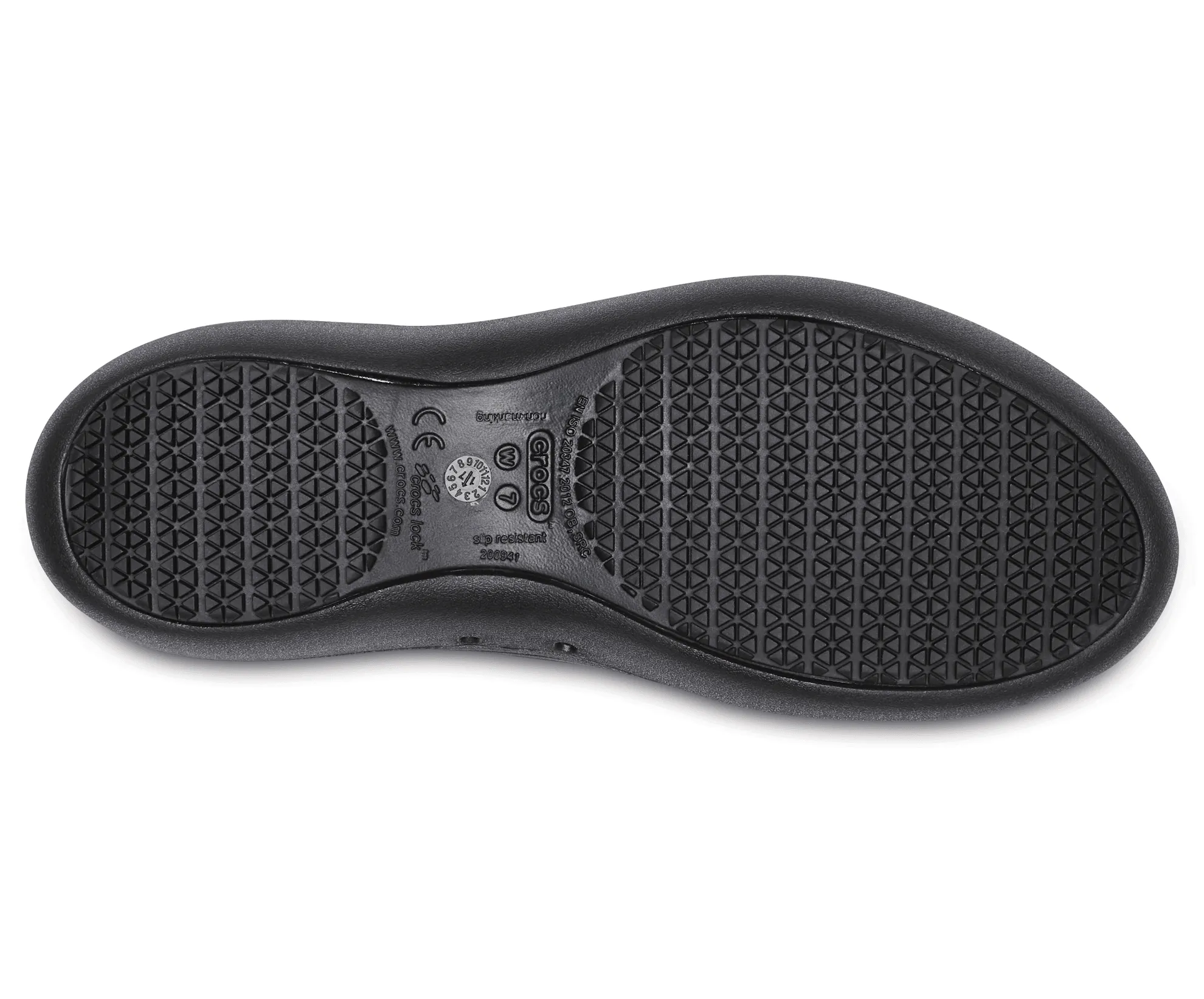 Crocs Unisex At Work Flat - Black