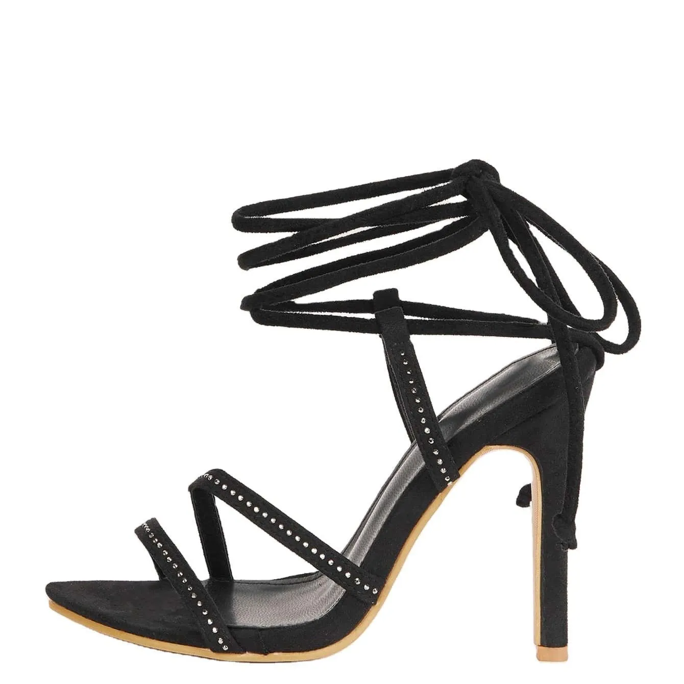 Fashion Diamond Strapping Stiletto Sandals