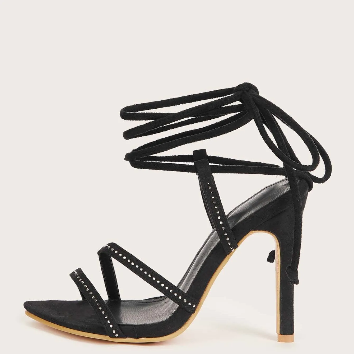 Fashion Diamond Strapping Stiletto Sandals