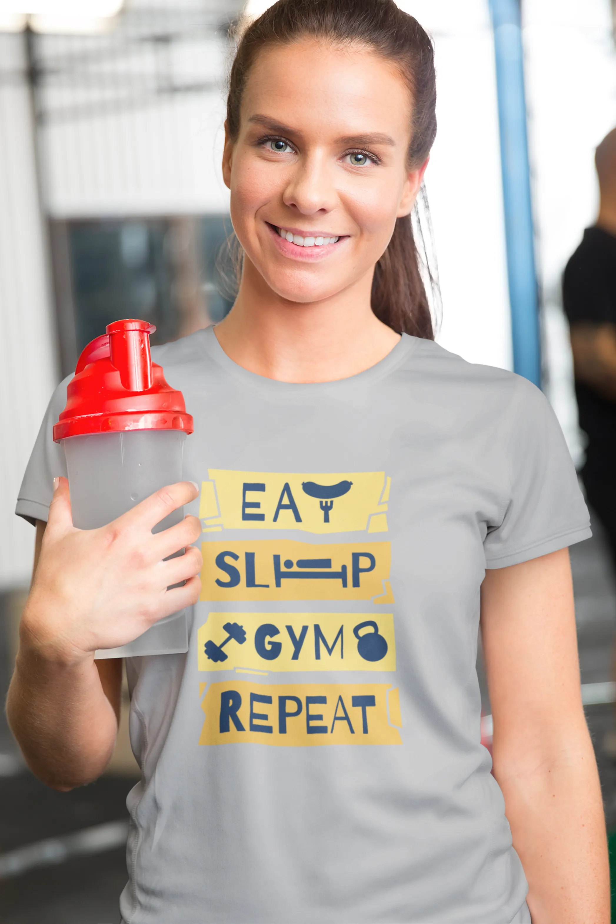 Fitness Anthem Printed T-shirt for women