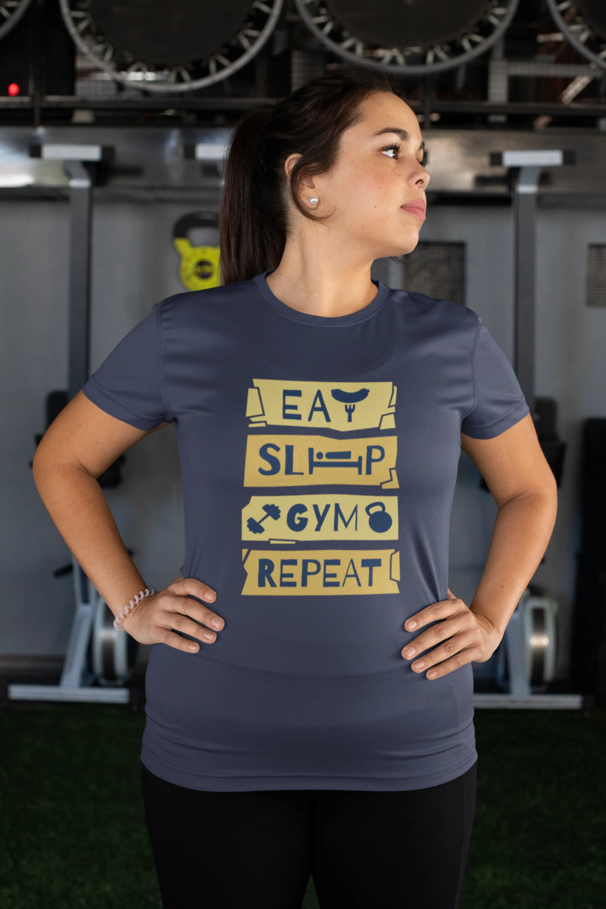 Fitness Anthem Printed T-shirt for women