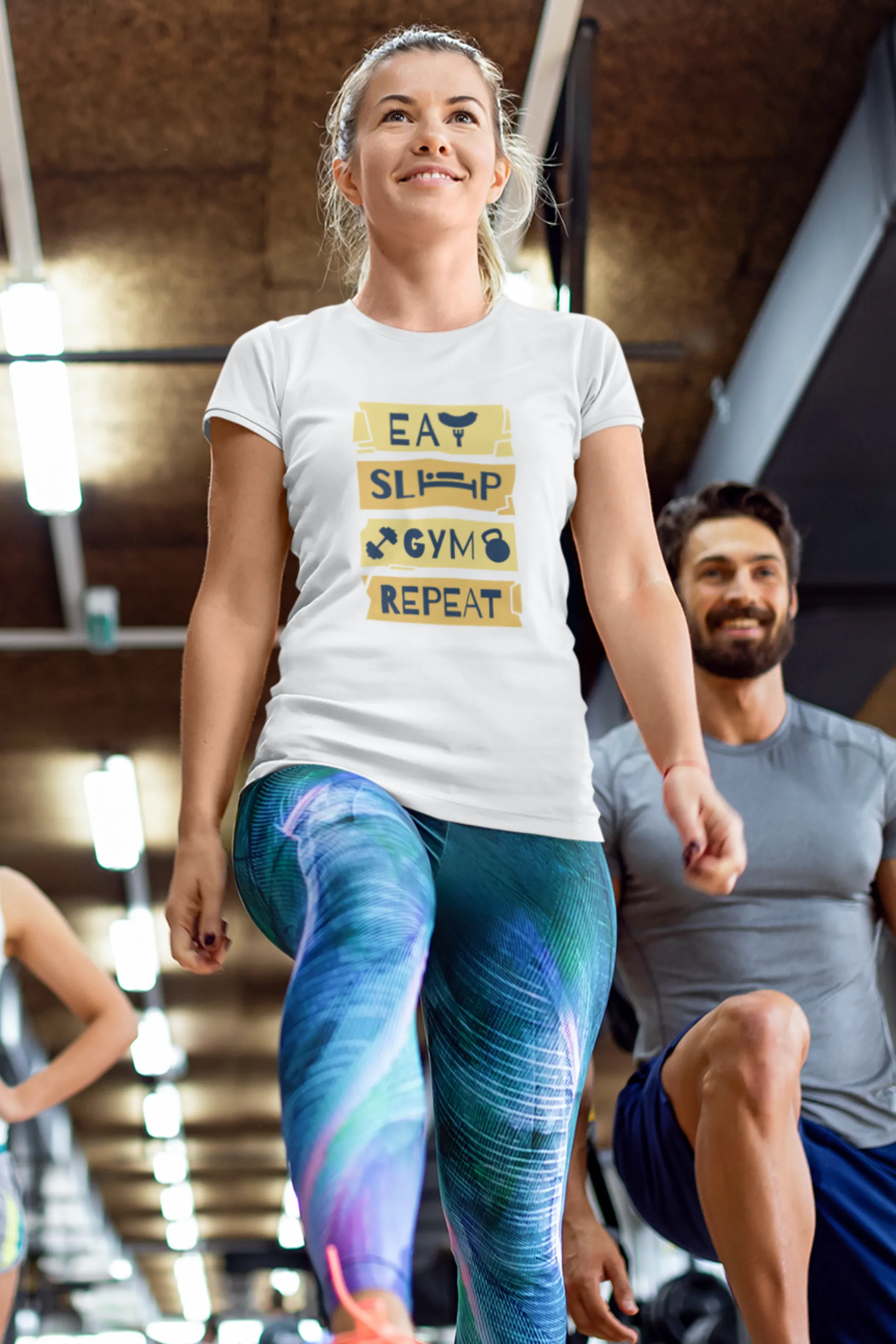 Fitness Anthem Printed T-shirt for women