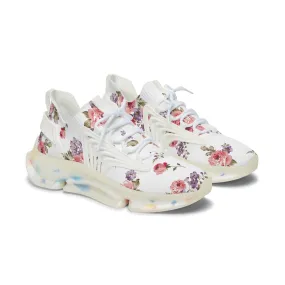 Floral Women&#039;s Mesh Sneakers - Stylish Athletic Footwear for Spring & Summer
