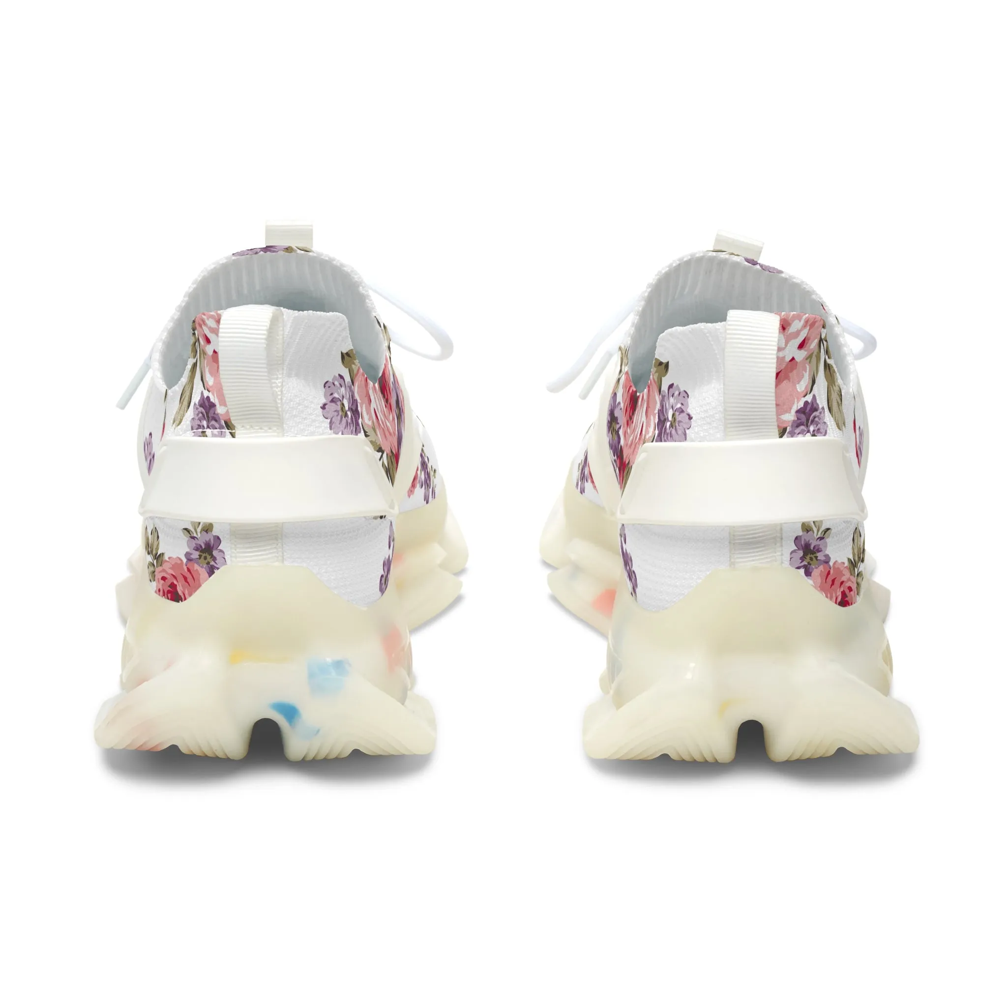 Floral Women&#039;s Mesh Sneakers - Stylish Athletic Footwear for Spring & Summer