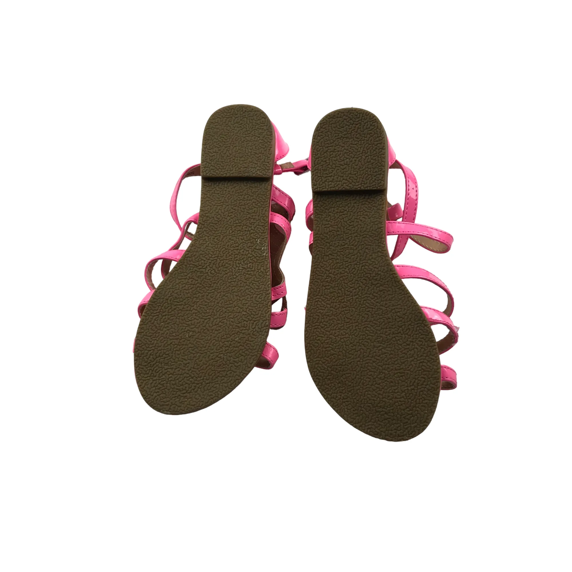 George Bright Pink Flower Sandals Shoe Size 13 junior