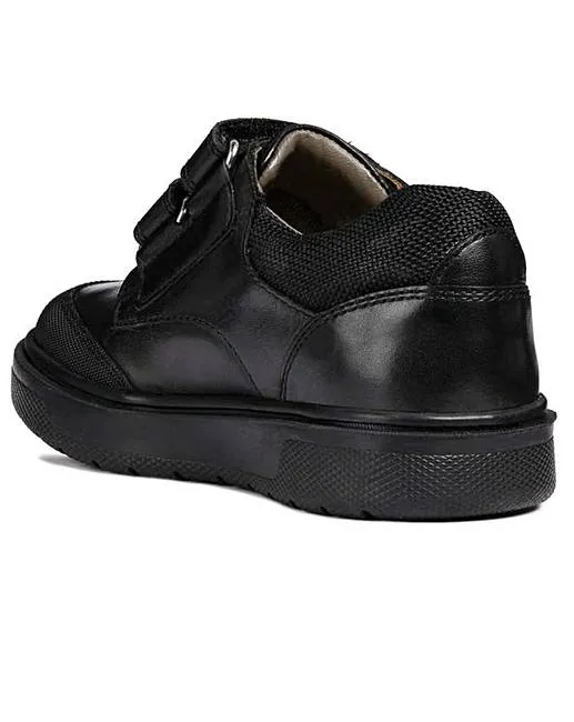 Geox Riddock Black Double Velcro Shoe (Reinforced Toe)