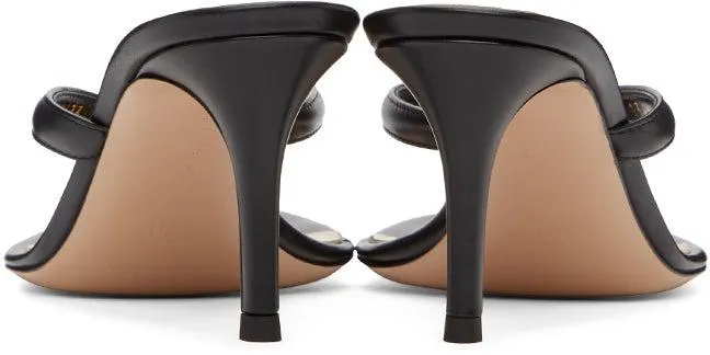 Gianvito Rossi Black Calypso 70 Heeled Sandals