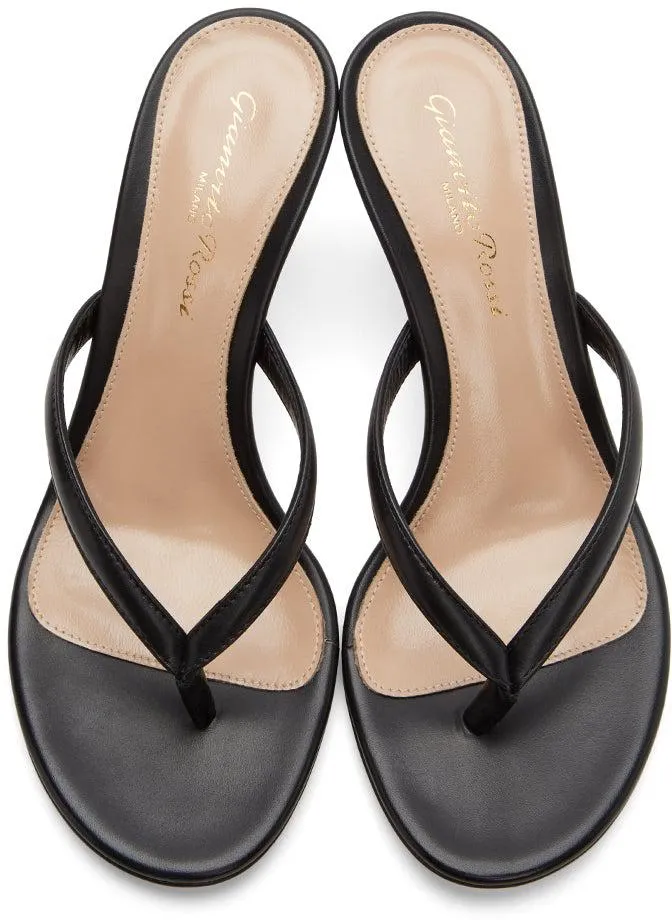 Gianvito Rossi Black Calypso 70 Heeled Sandals