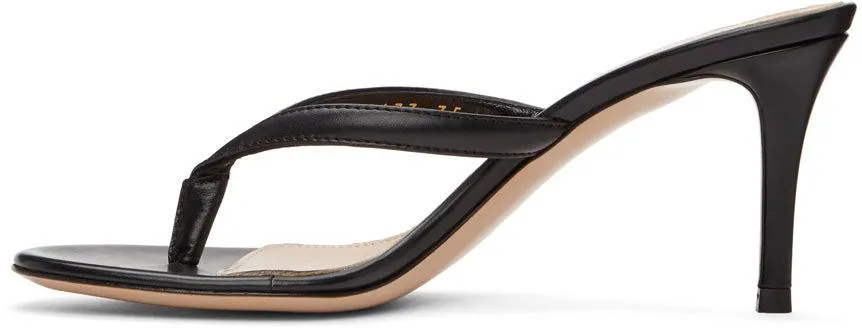 Gianvito Rossi Black Calypso 70 Heeled Sandals