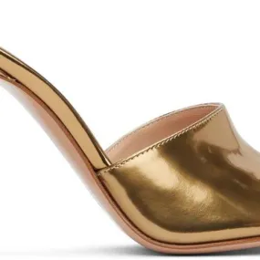 Gianvito Rossi Gold Curved Heeled Sandals