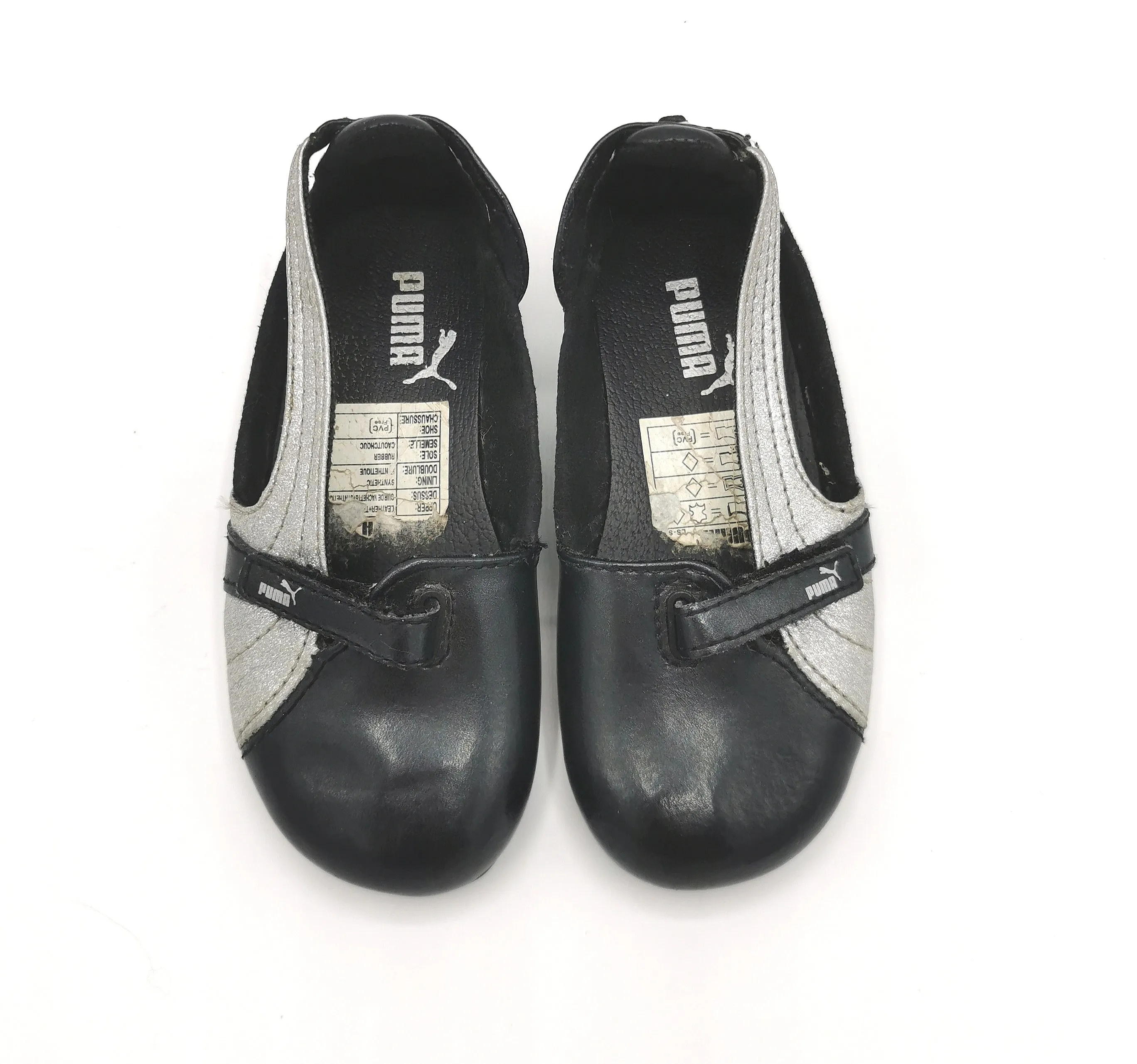 GIRL SIZE 7 TODDLER - PUMA, Velcro Ballet Flats VGUC B2