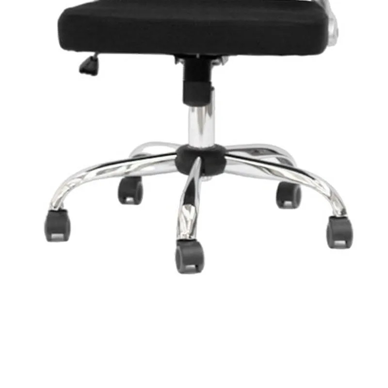 High-Back Adjustable Height Mesh Office Chair With Headrest 8833H Black