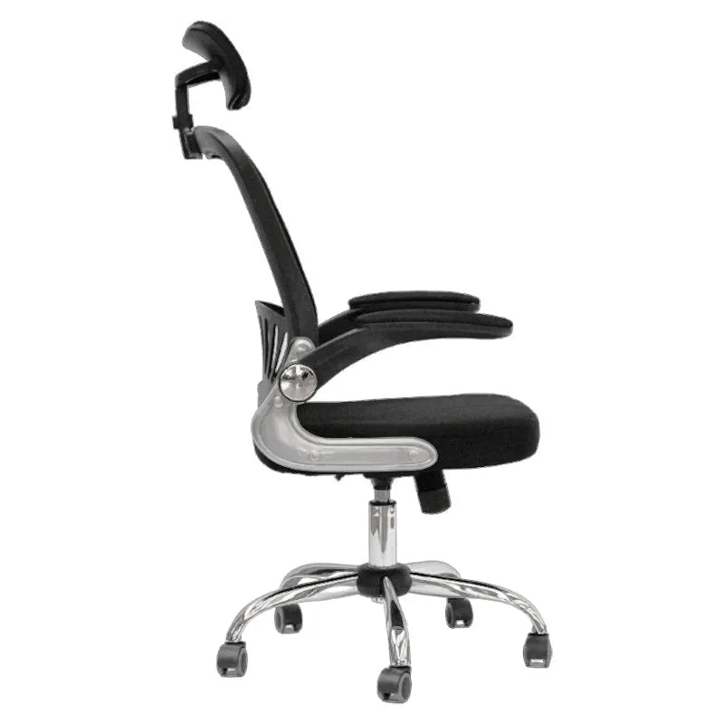 High-Back Adjustable Height Mesh Office Chair With Headrest 8833H Black
