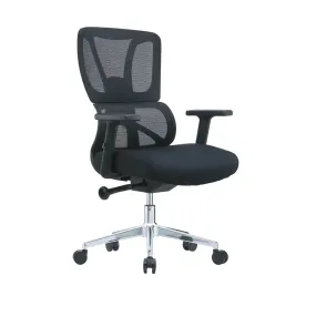 High Back Ergonomic Swivel Mesh Office Chairs With Lumbar Support Black