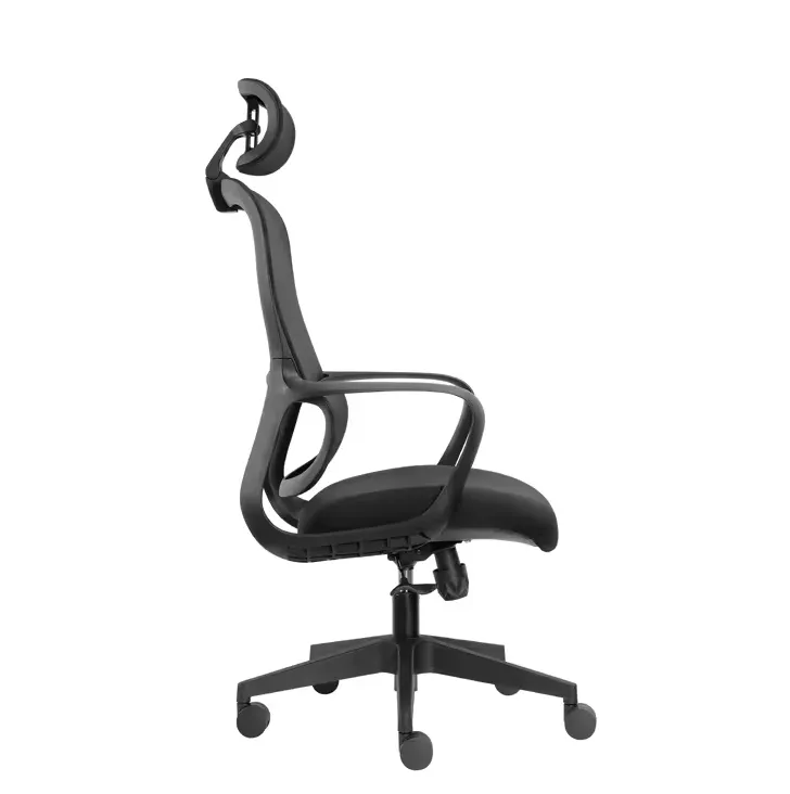 High-Back Meeting Room Swivel Mesh Task Office Chair With Headrest A110-1