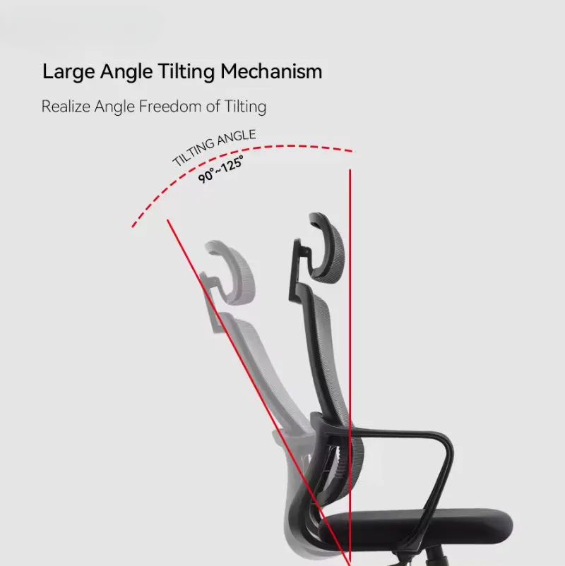 High-Back Meeting Room Swivel Mesh Task Office Chair With Headrest A110-1